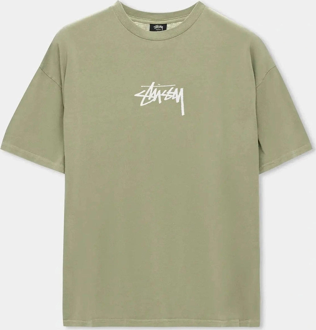 Stussy Stock Pigment Relaxed Tee - Pigment Artichoke