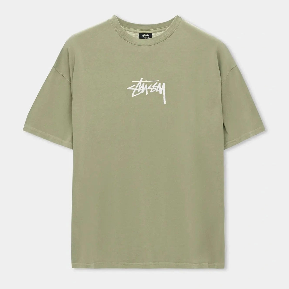 Stussy Stock Pigment Relaxed Tee - Pigment Artichoke
