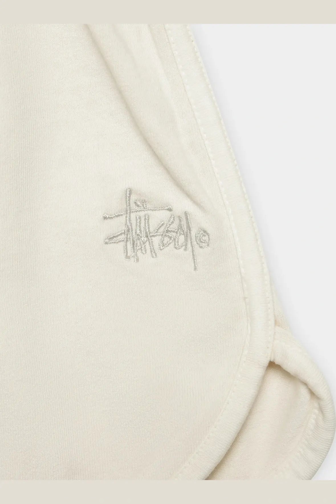 Stussy rockford rugby shorts - white sand
