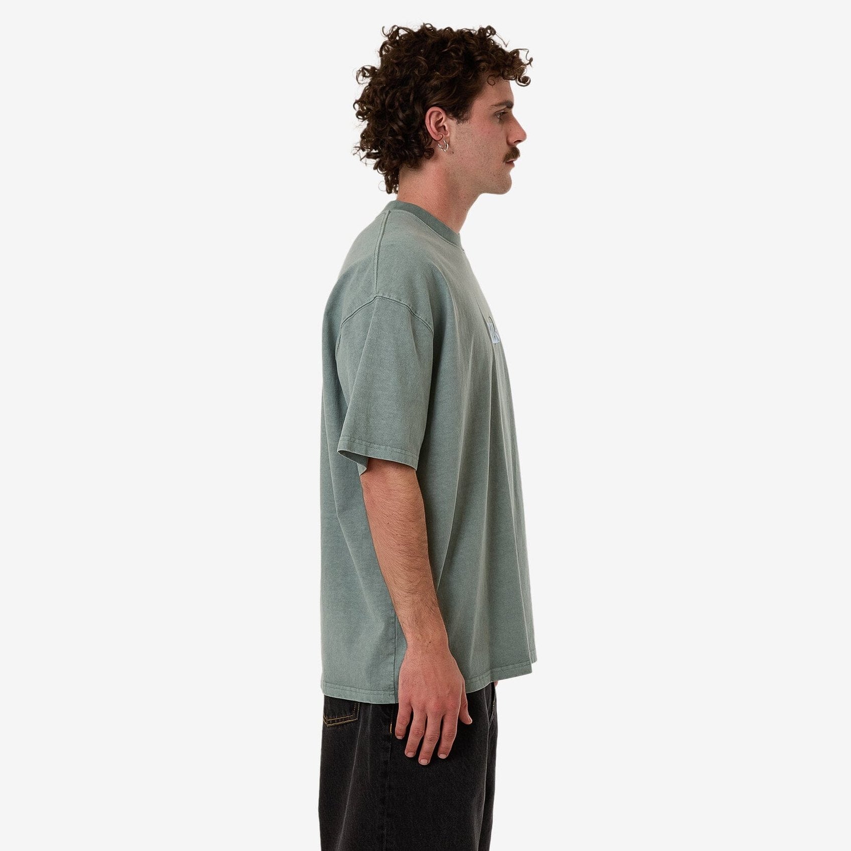 THRILLS ambient connections box fit oversize tee - chinois green