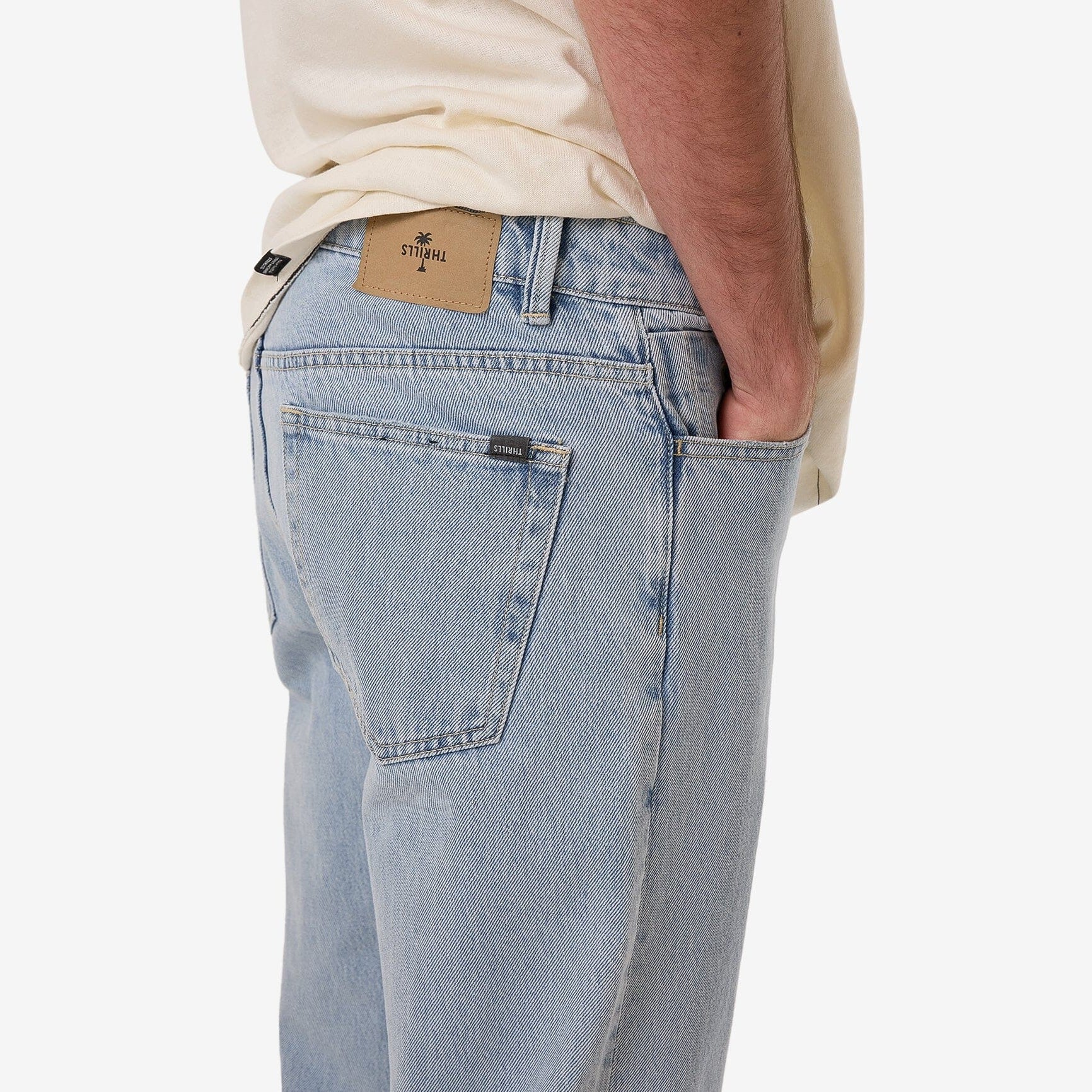 THRILLS unchopped denim jean - ageless blue