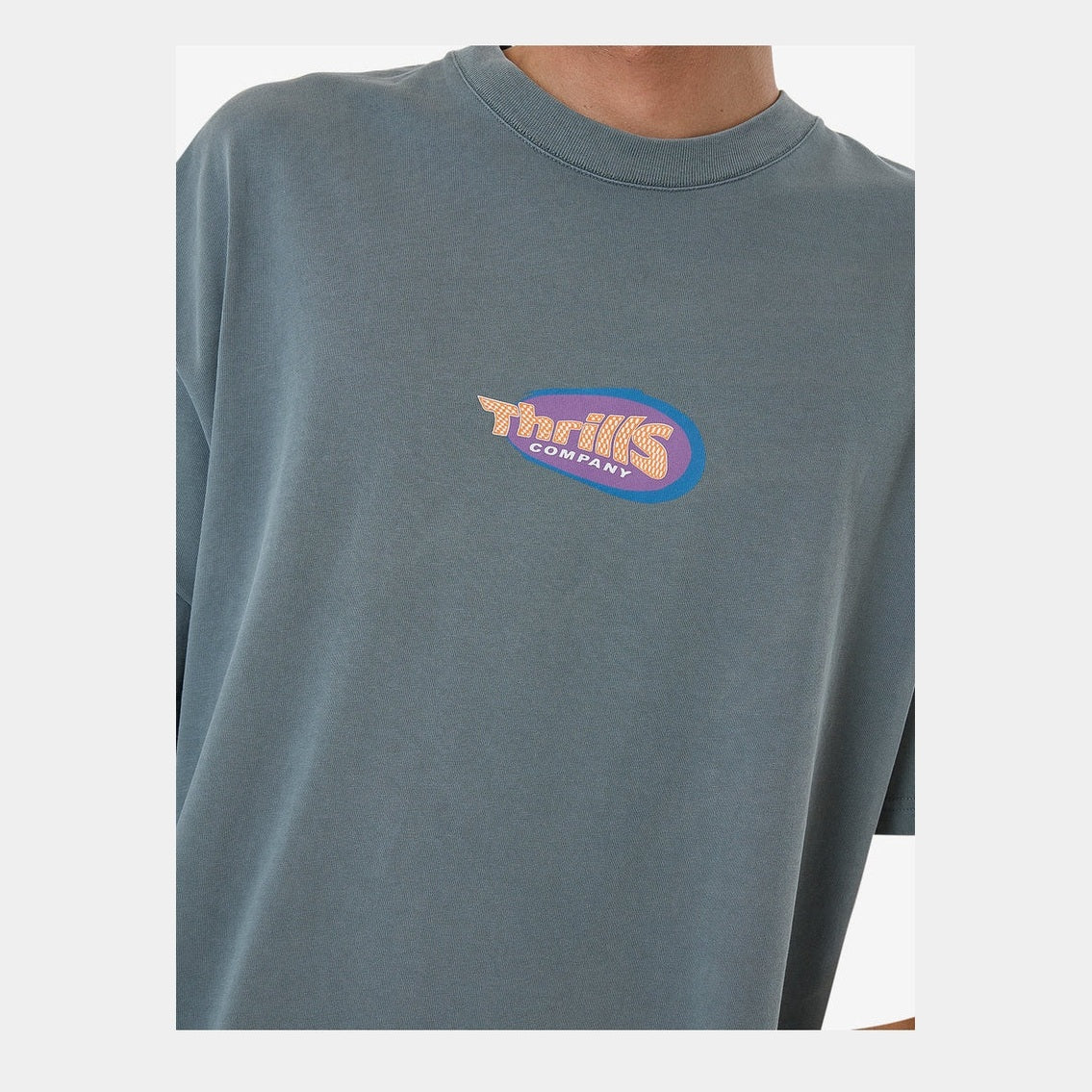 Thrills Spiritual Magic Box Fit Oversize Tee - Stormy Sea