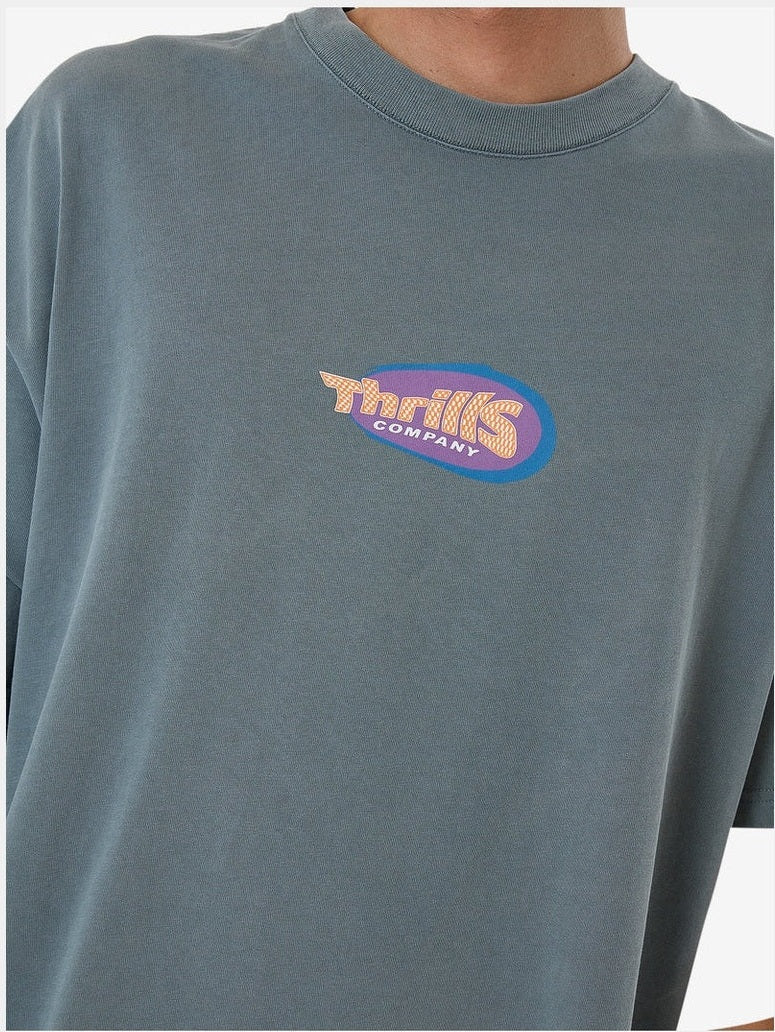 Thrills Spiritual Magic Box Fit Oversize Tee - Stormy Sea