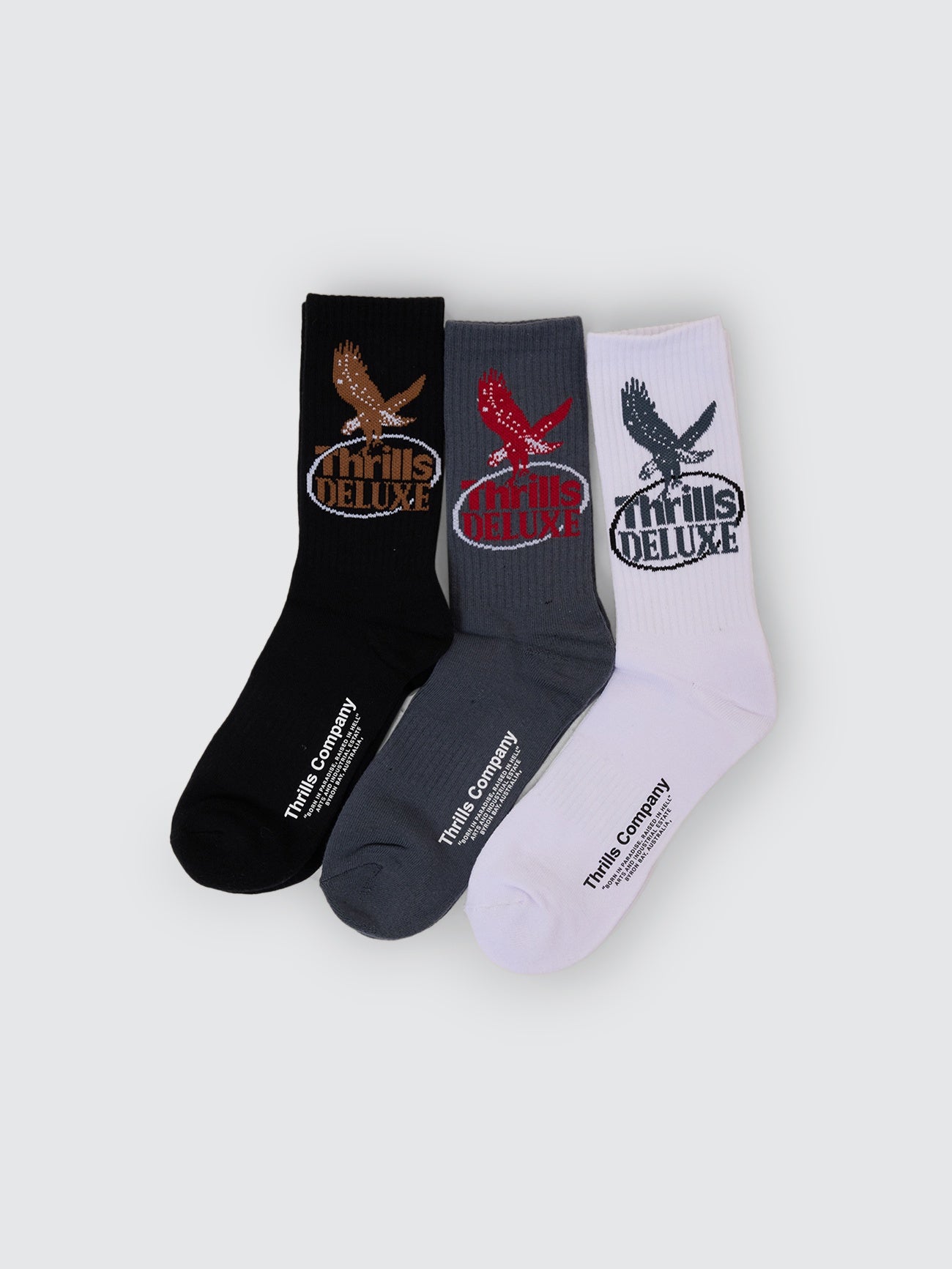 THRILLS 1st Grade service 3 pack sock - White/petrol/black