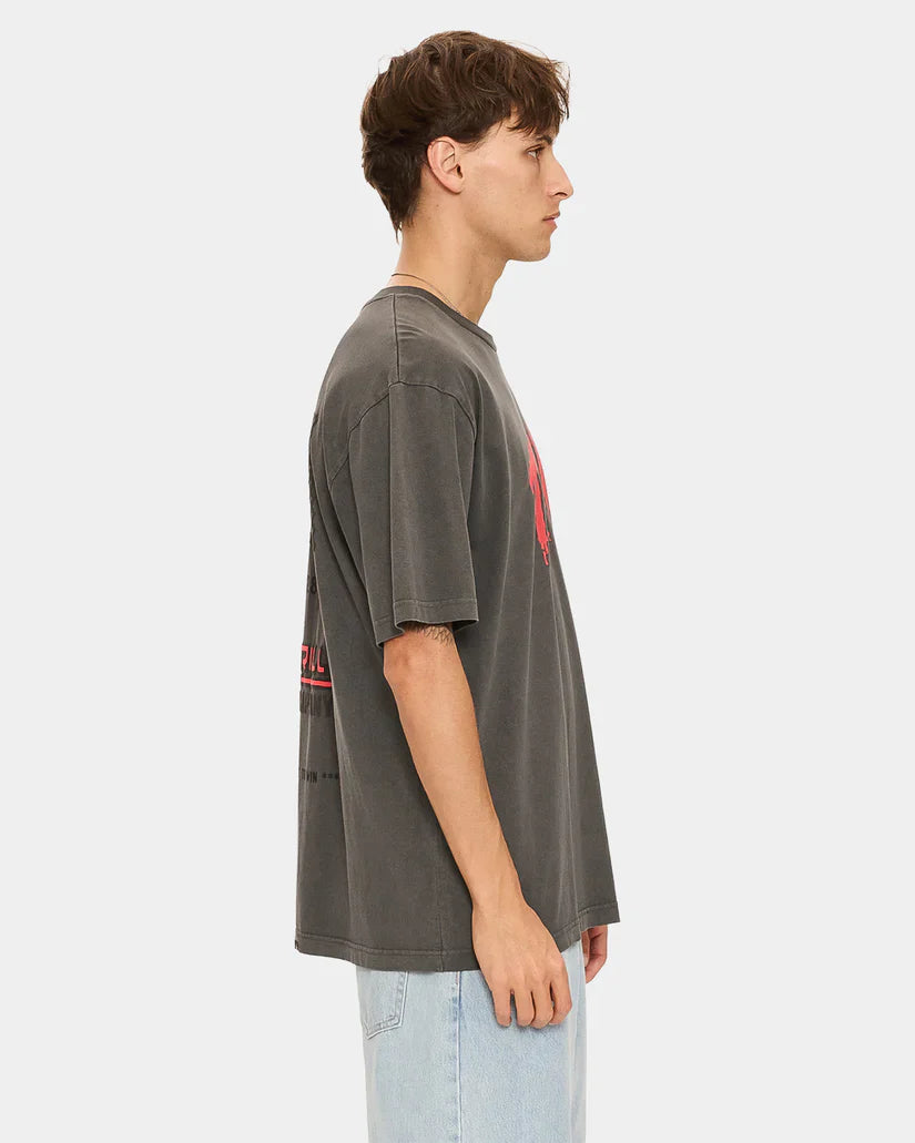THRILLS Once Bitten Twice Shy Oversize Fit Tee - Merch Black