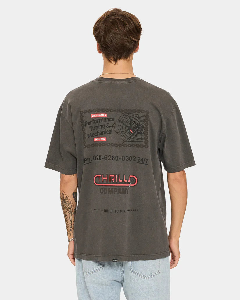 THRILLS Once Bitten Twice Shy Oversize Fit Tee - Merch Black