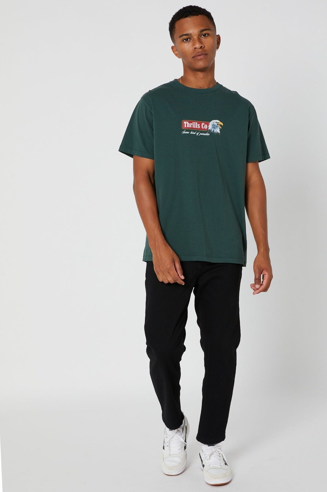 Thrills bones denim jean - black rinse