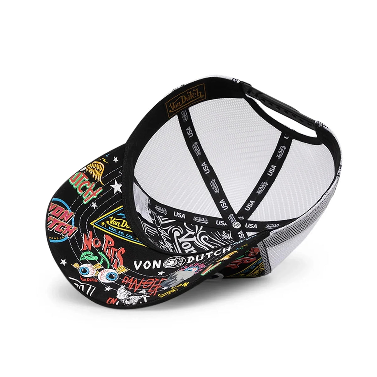 Von Dutch Black Jax Psycho Trucker Hat