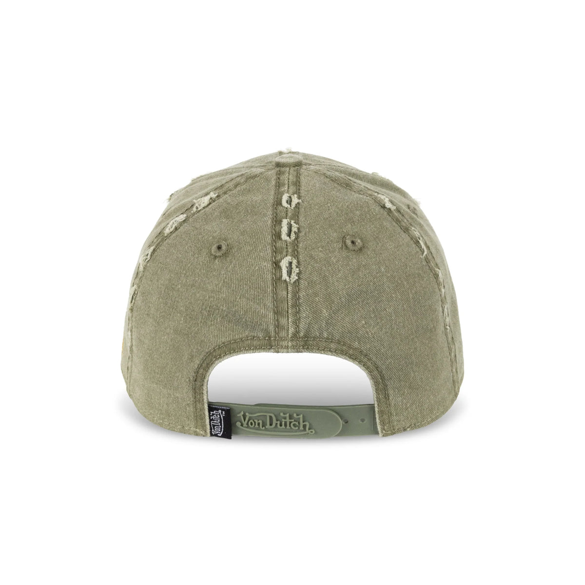 VON DUTCH Distressed dad cap - Olive/Mustard