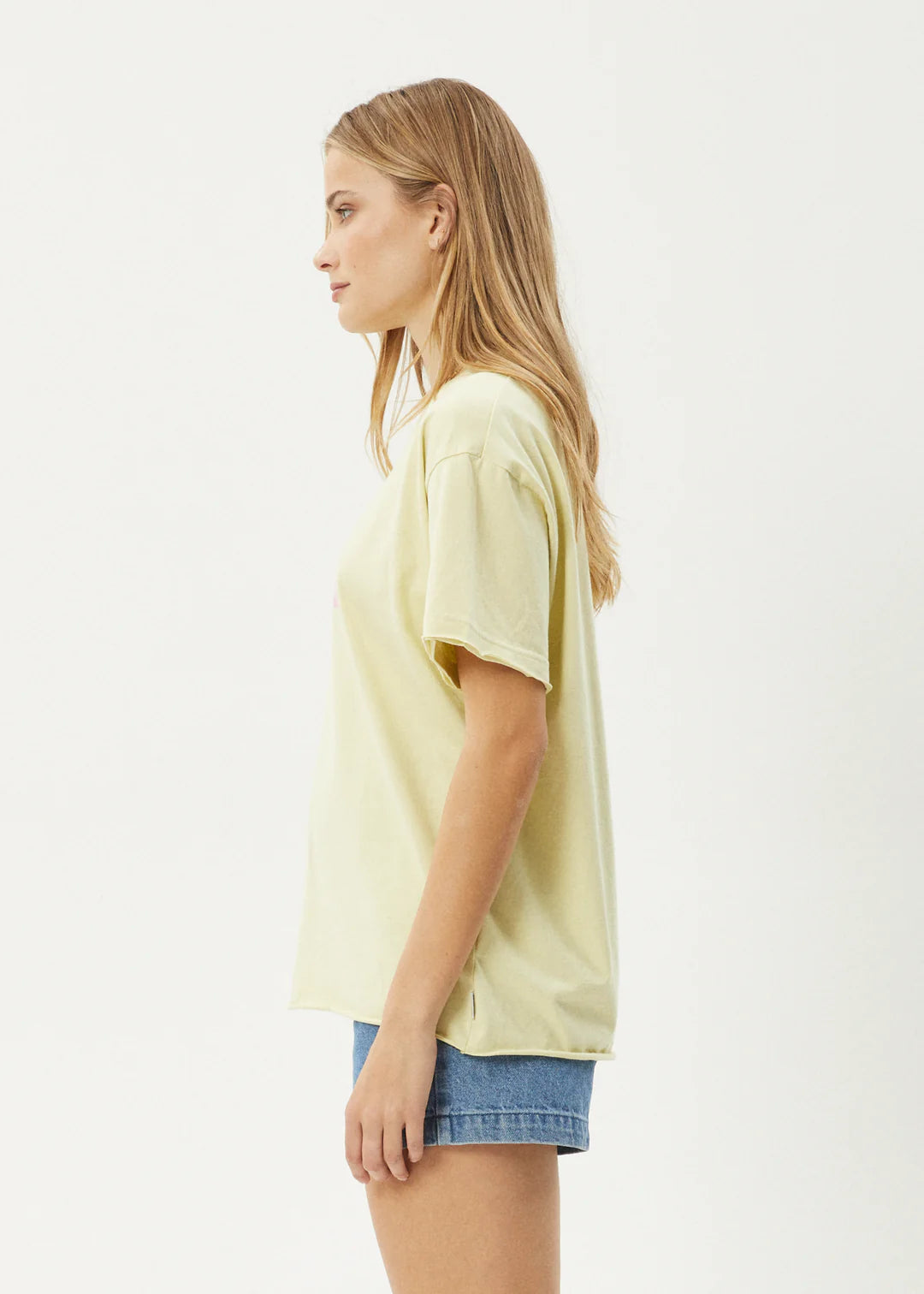 AFENDS No fury oversized tee - Lemongrass