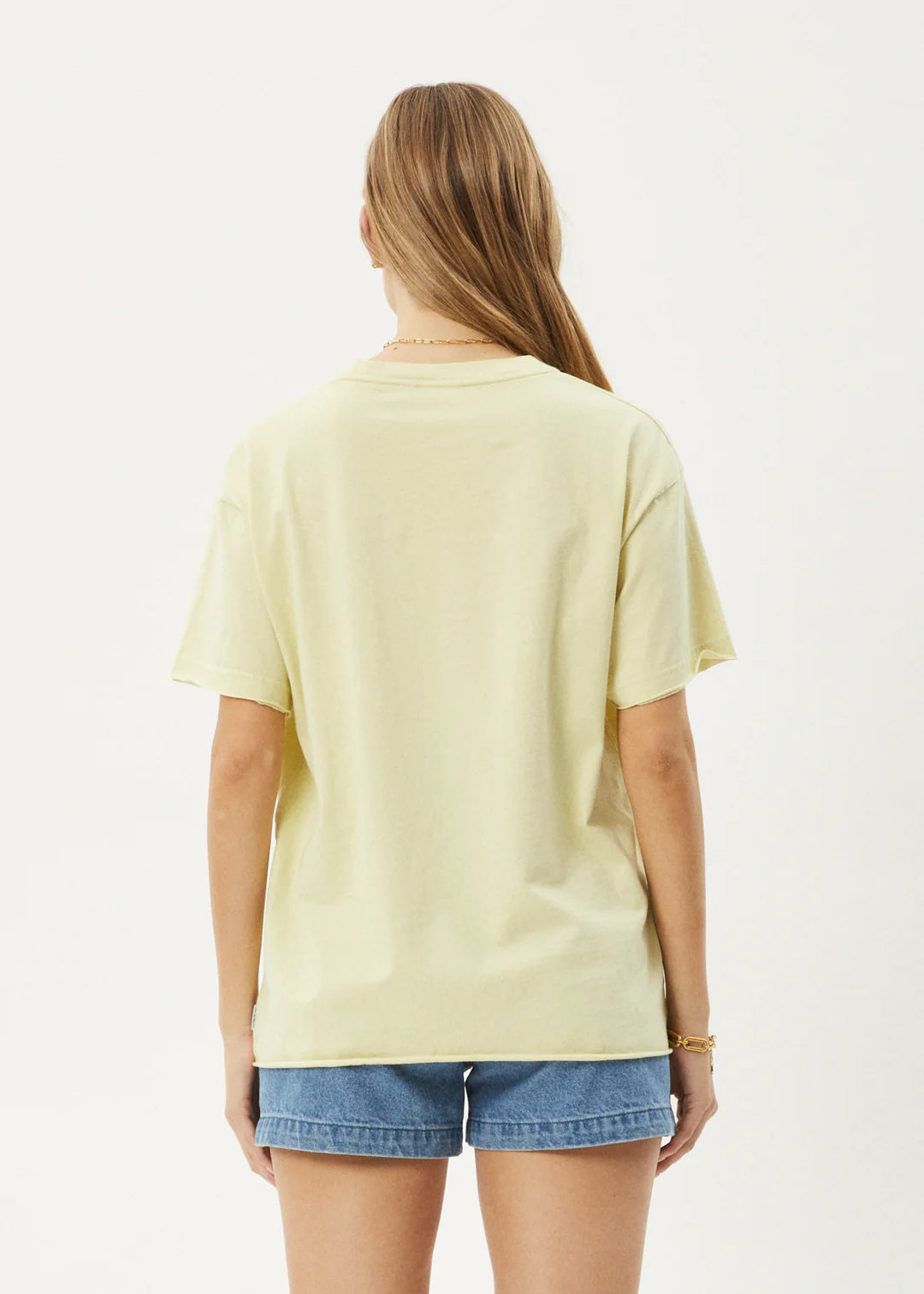 AFENDS No fury oversized tee - Lemongrass
