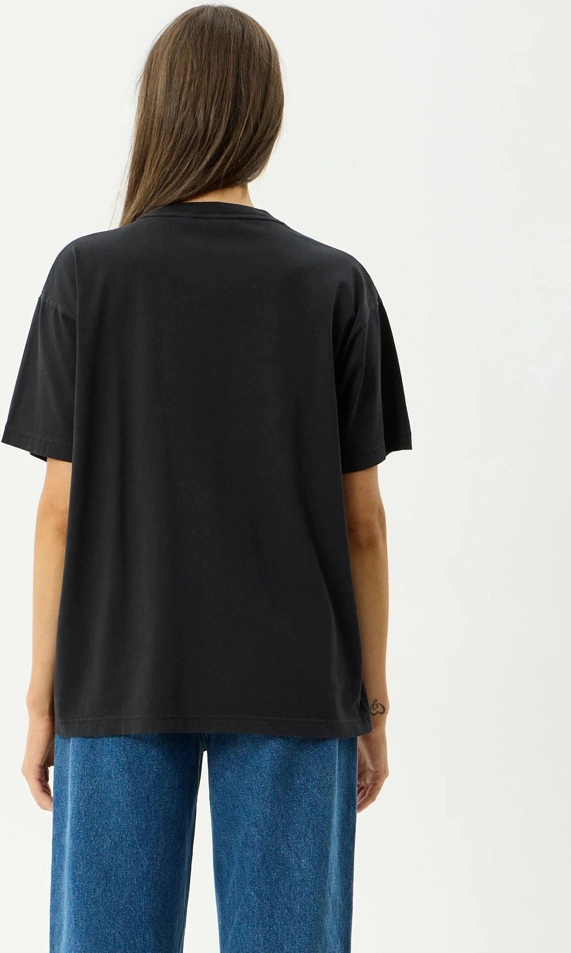 AFENDS Sea Siren Oversized Tee - Stone Black