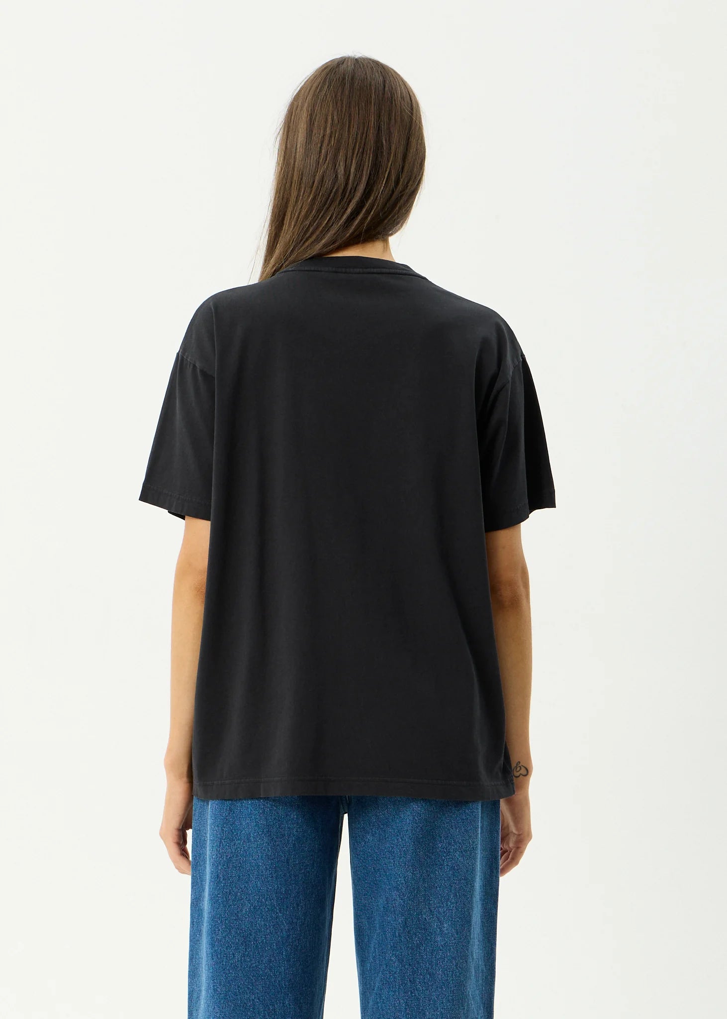 AFENDS Sea Siren Oversized Tee - Stone Black