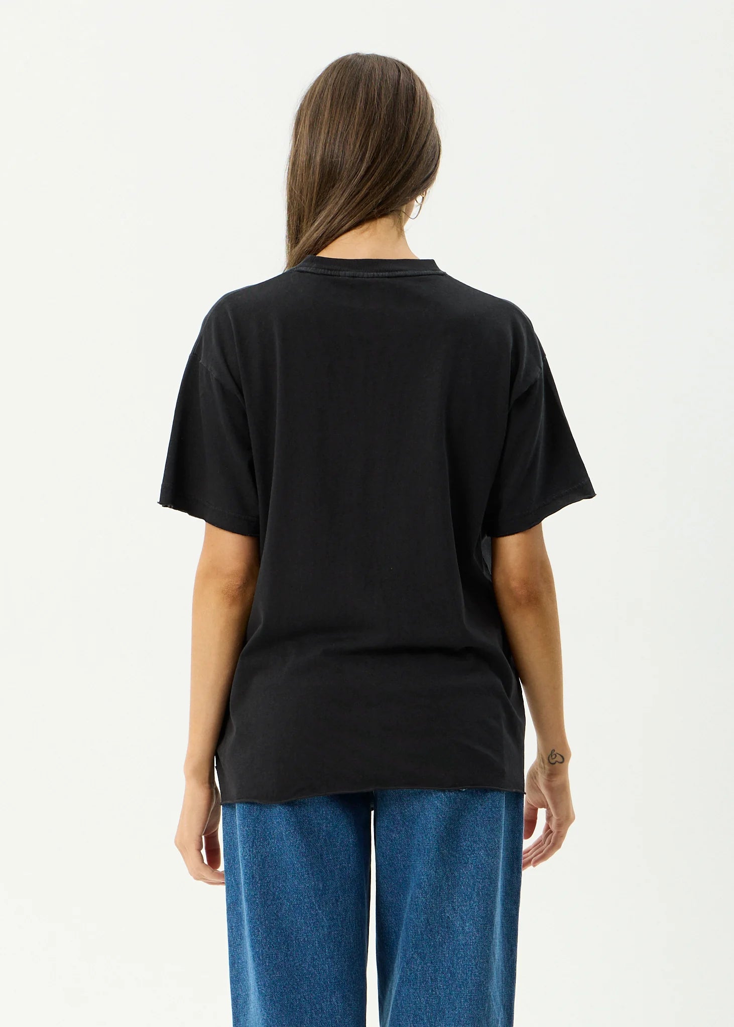 AFENDS Single N Thorny Oversized Tee - Stone Black