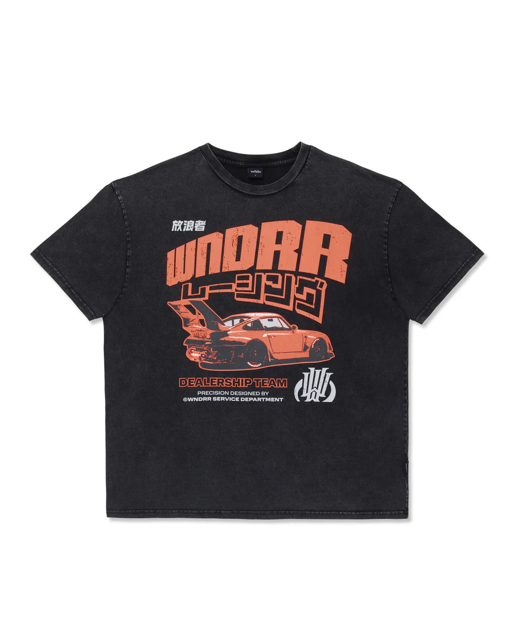 WNDRR Torque box fit tee - Washed black
