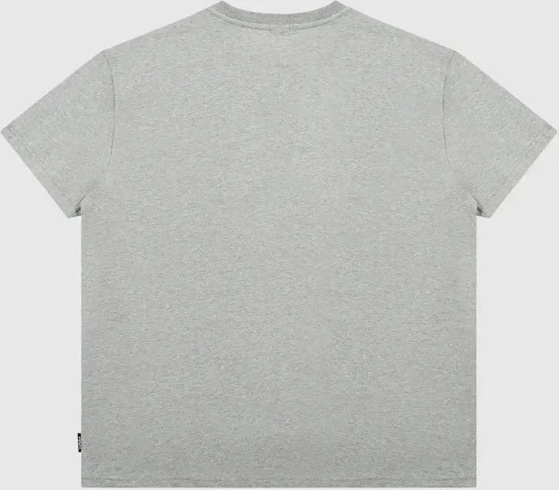 WNDRR ACCENT BOX FIT TEE - GREY MARLE