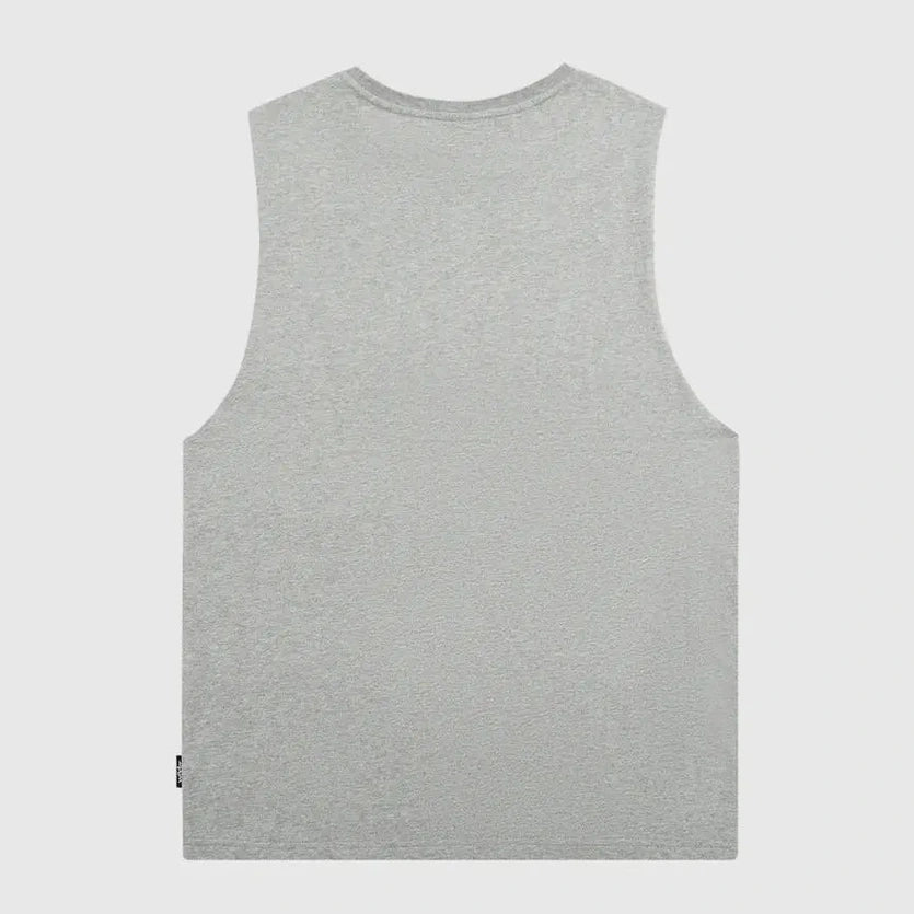 WNDRR ACCENT MUSCLE TOP - GREY MARLE