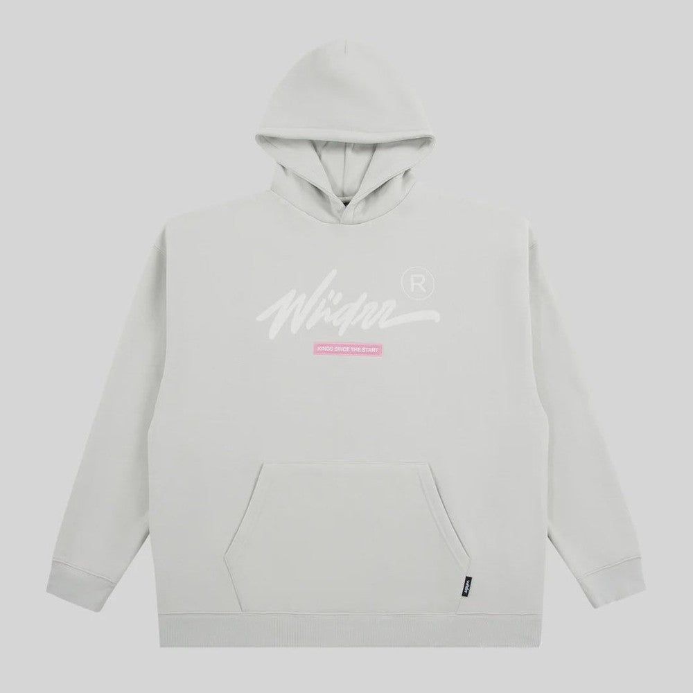 WNDRR Chain hood sweat - Cement grey