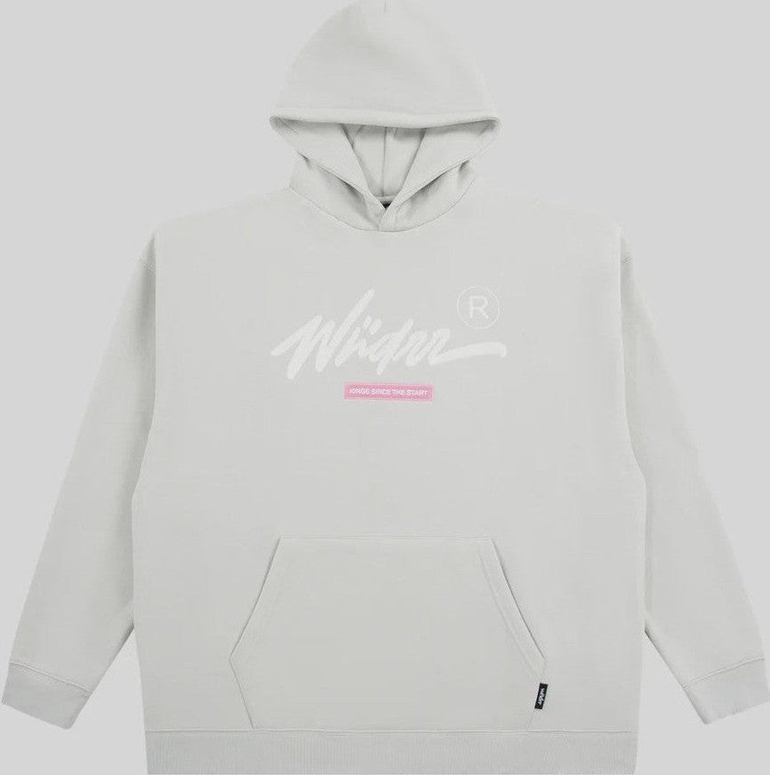 WNDRR Chain hood sweat - Cement grey
