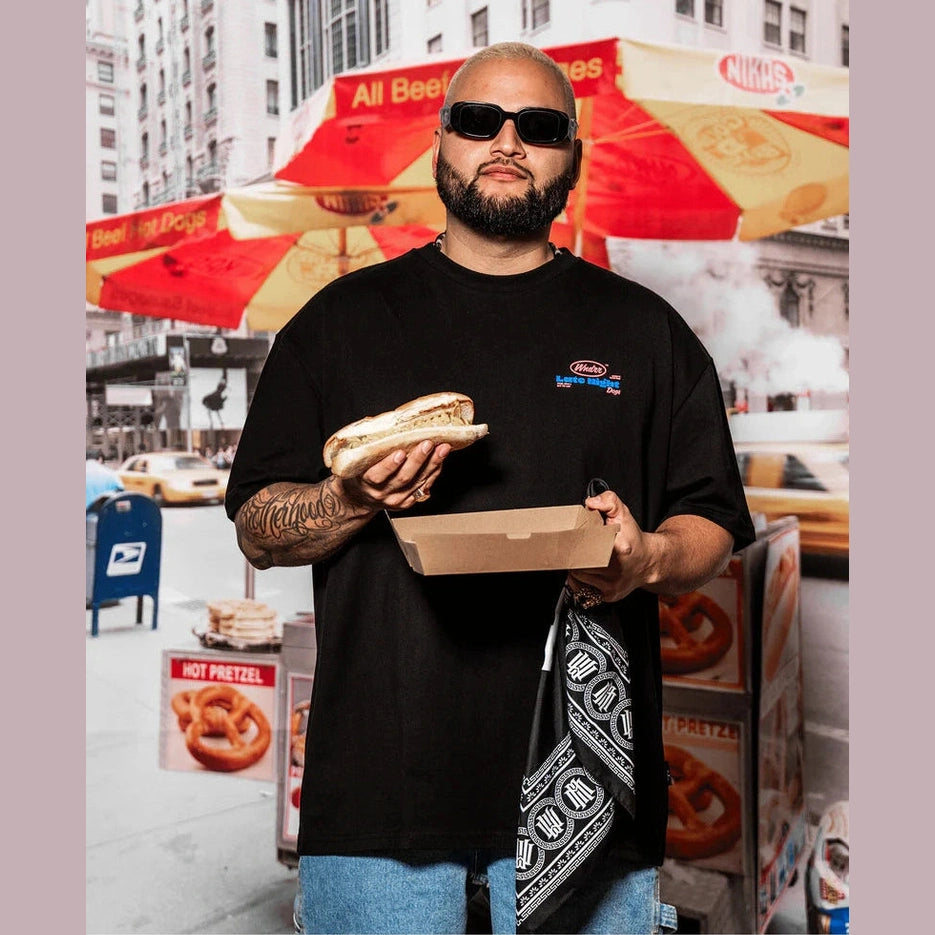 WNDRR Hot dog box fit tee - Black