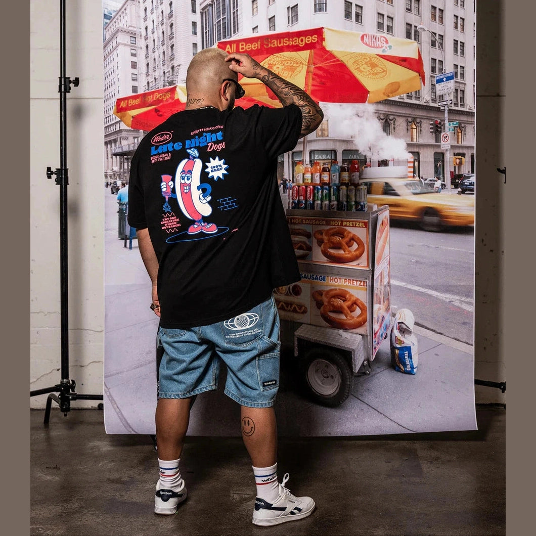 WNDRR Hot dog box fit tee - Black