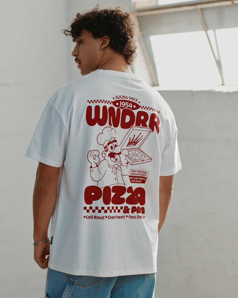 WNDRR Slicing since box fit tee - White