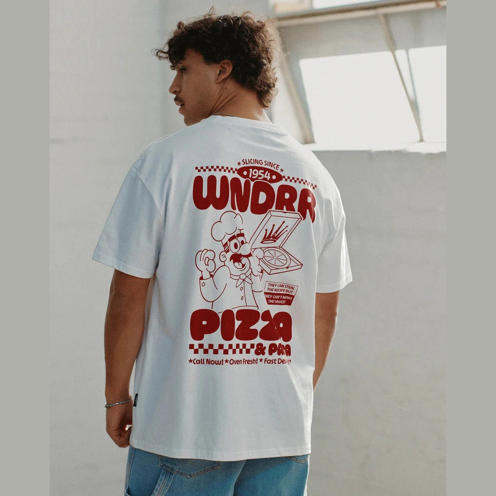WNDRR Slicing since box fit tee - White