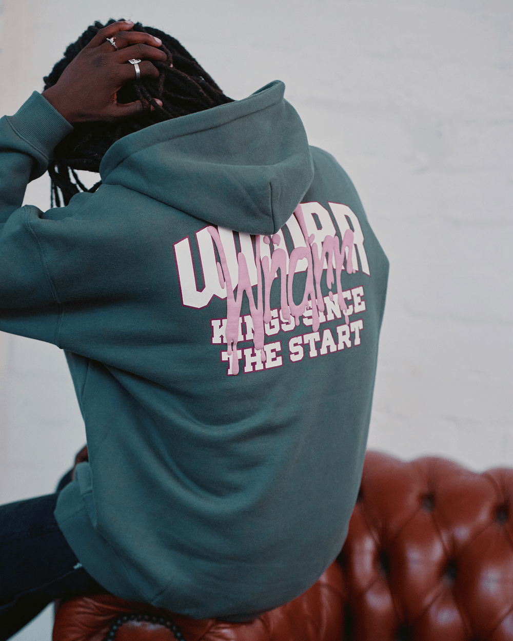 WNDRR Top tier hood sweat - Dark green