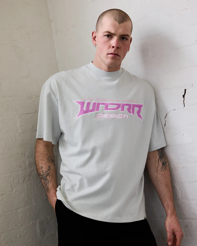 WNDRR Pulse heavy weight tee - Oyster
