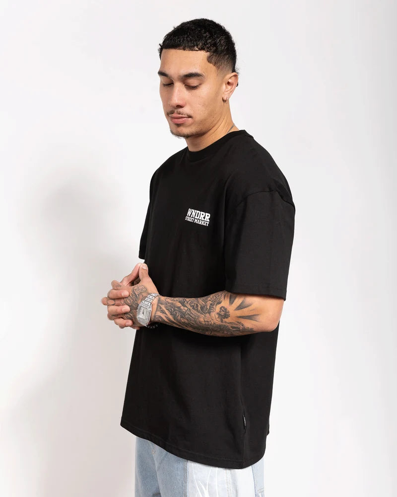 WNDRR Street market box fit tee - Black