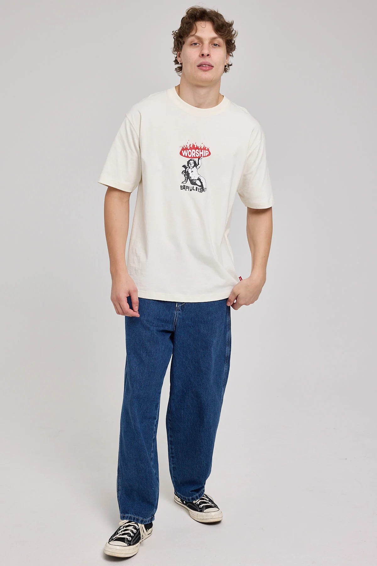 WORSHIP Hold up tee - Bone