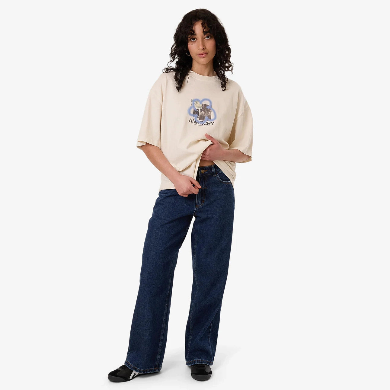 THRILLS james adams anarchy oversized tee - heritage white