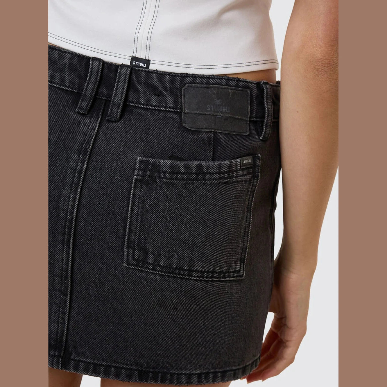 THRILLS Wyatt skirt - Ash black