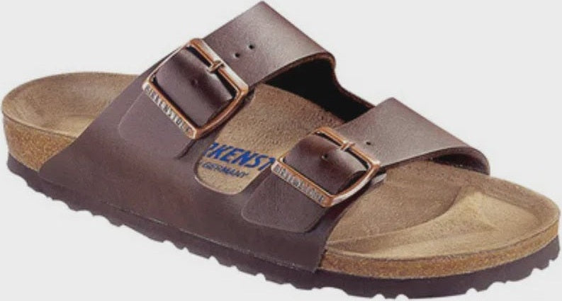 BIRKENSTOCK Birkenstock Arizona Birko-Flor Soft Footbed Sandals - Dark brown