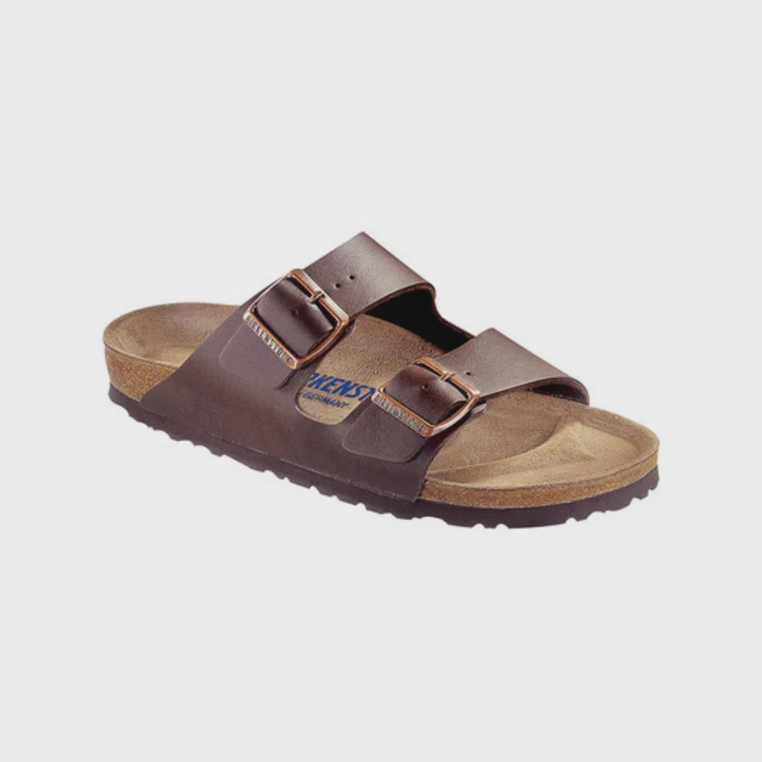 BIRKENSTOCK Birkenstock Arizona Birko-Flor Soft Footbed Sandals - Dark brown