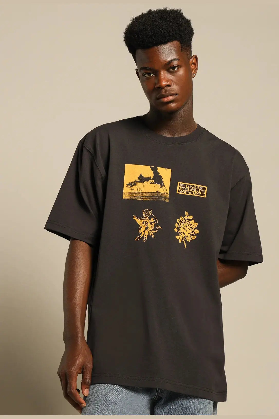 Worship Predictions Tee - Worn Black