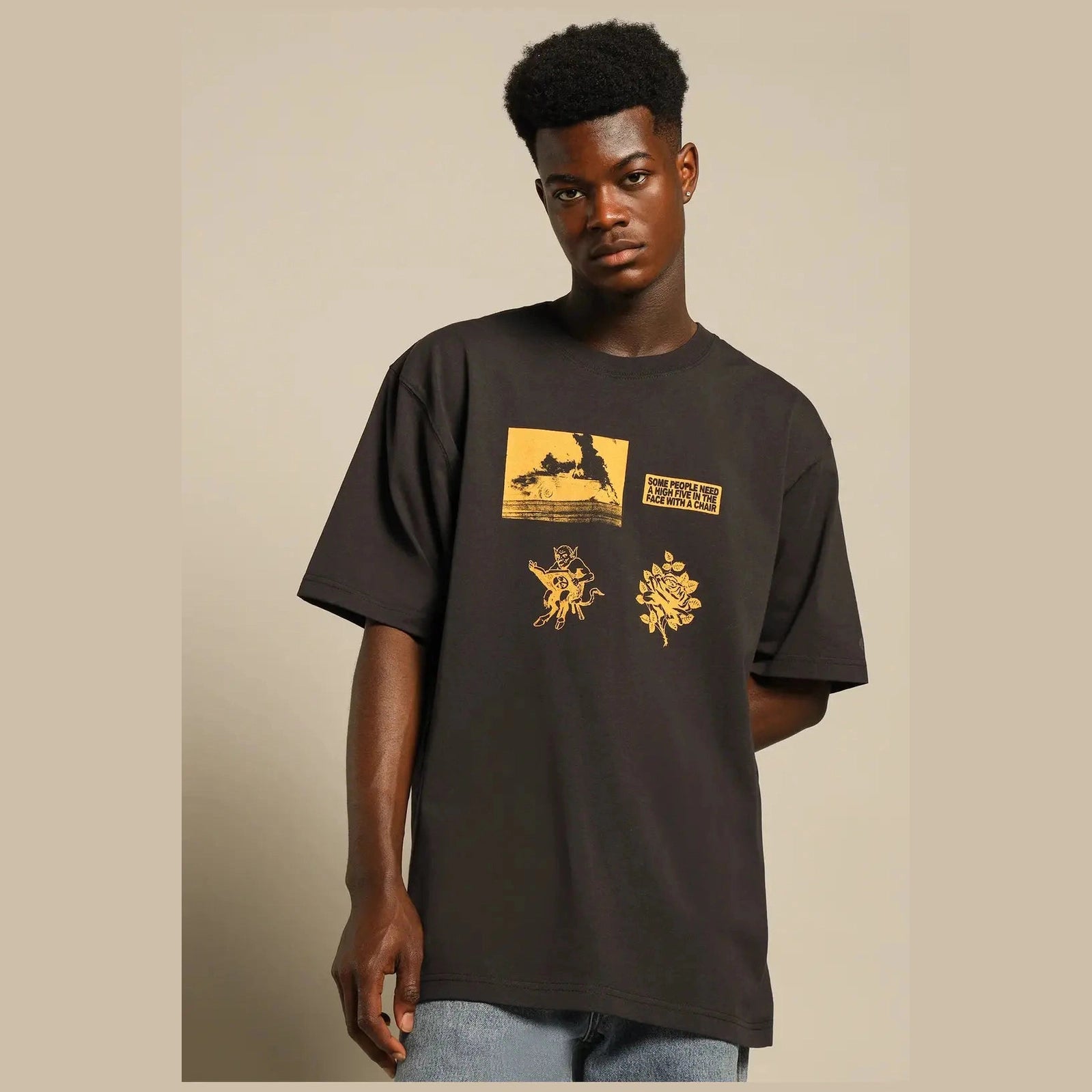 Worship Predictions Tee - Worn Black
