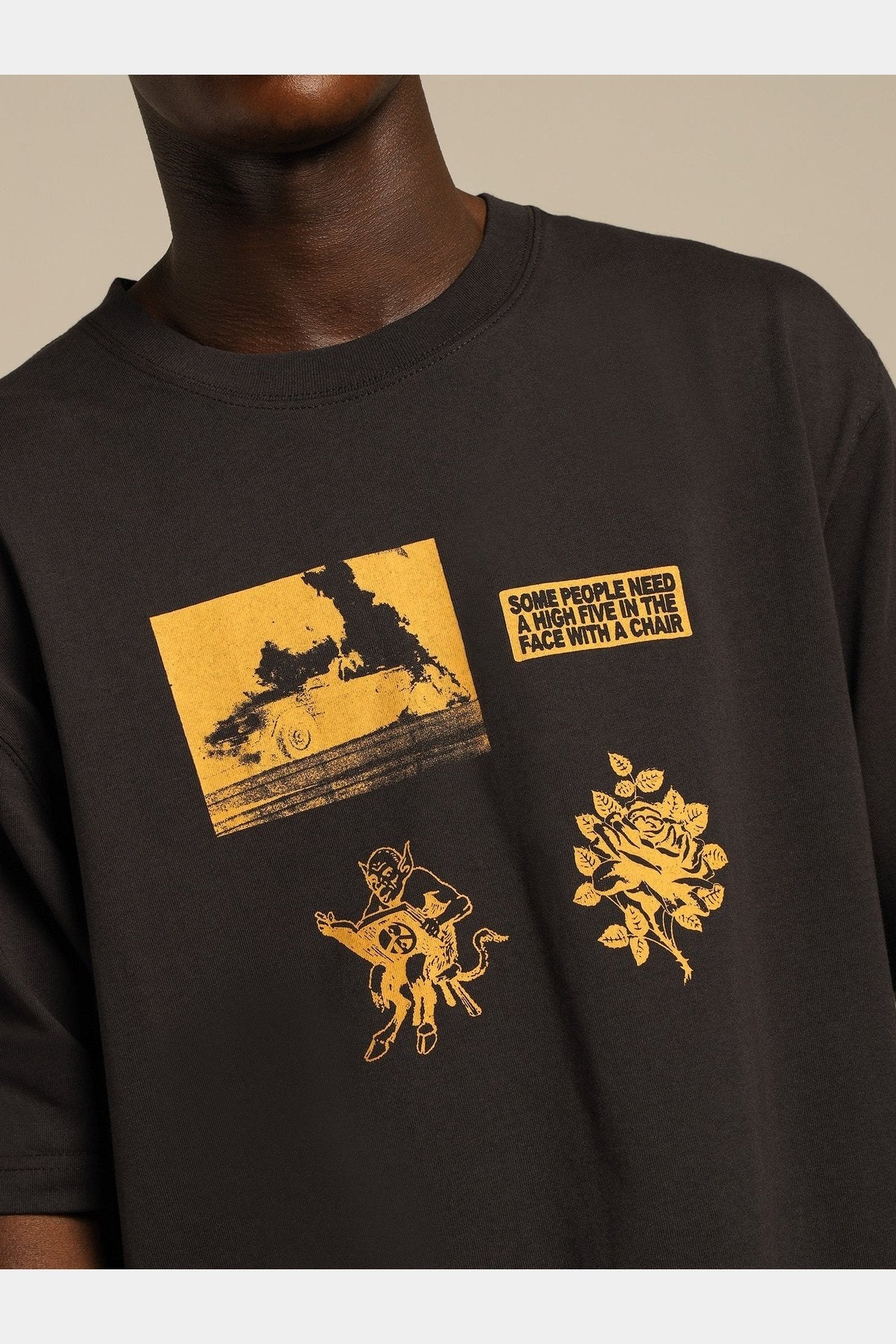 Worship Predictions Tee - Worn Black