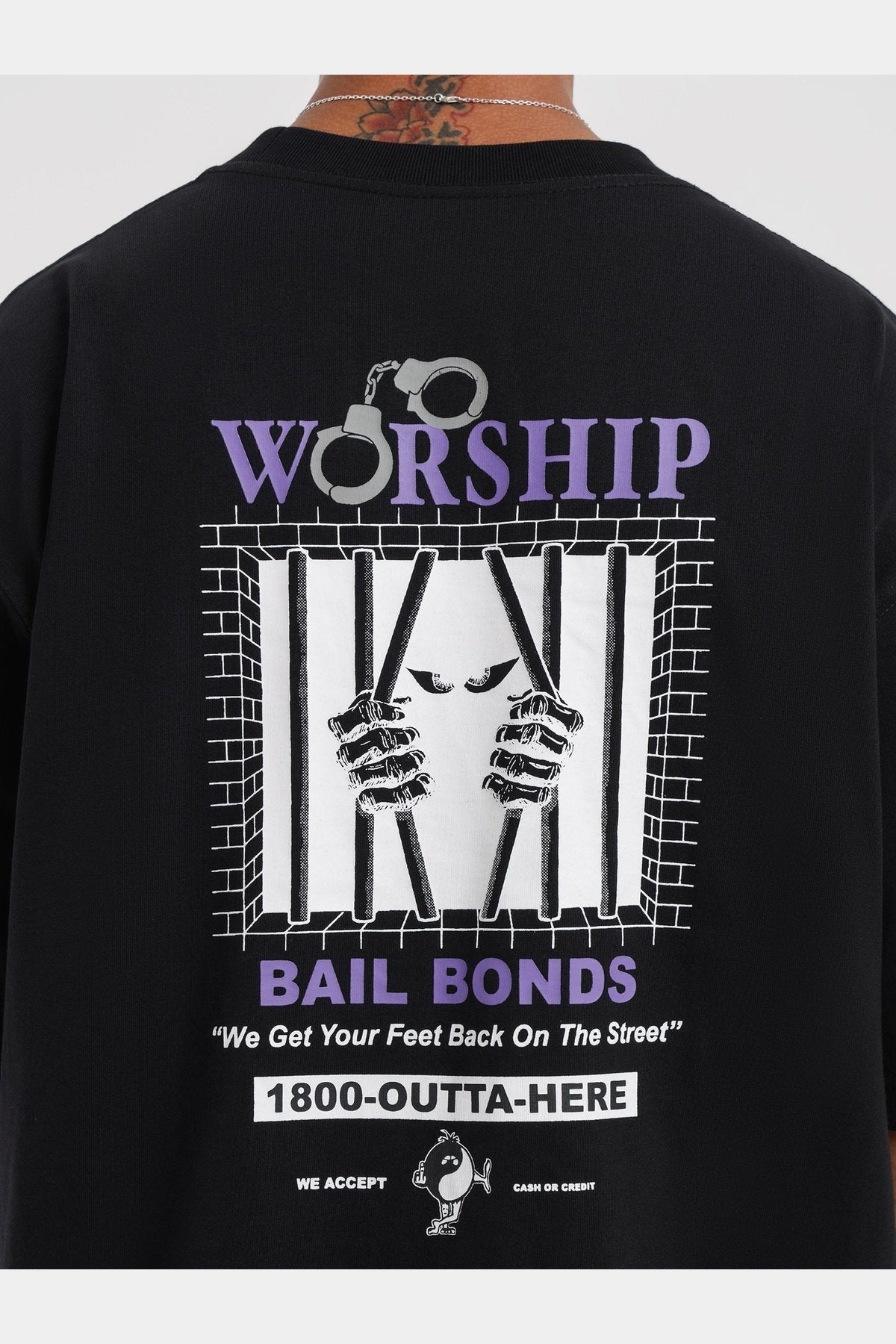 Worship Probation Tee - Black