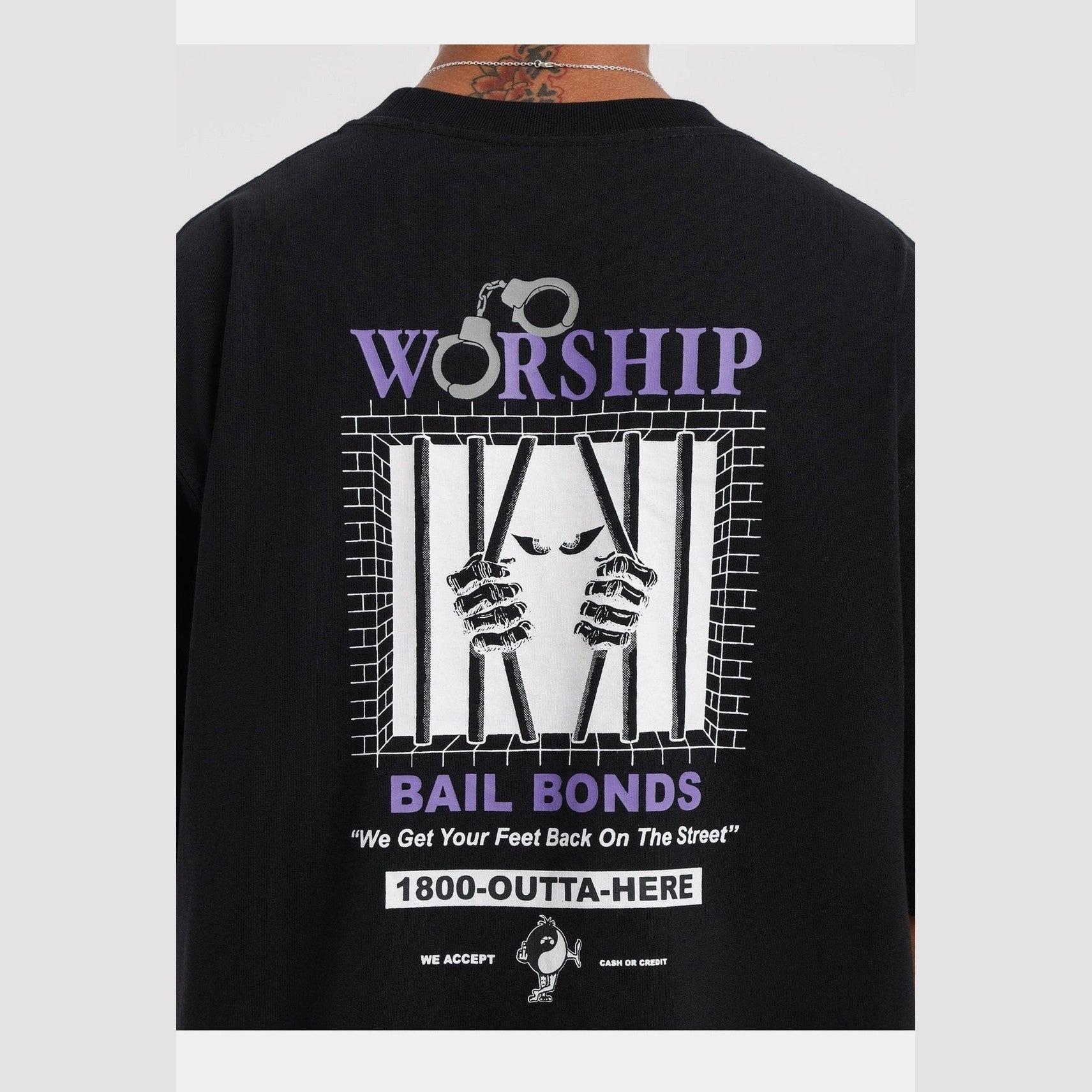 Worship Probation Tee - Black