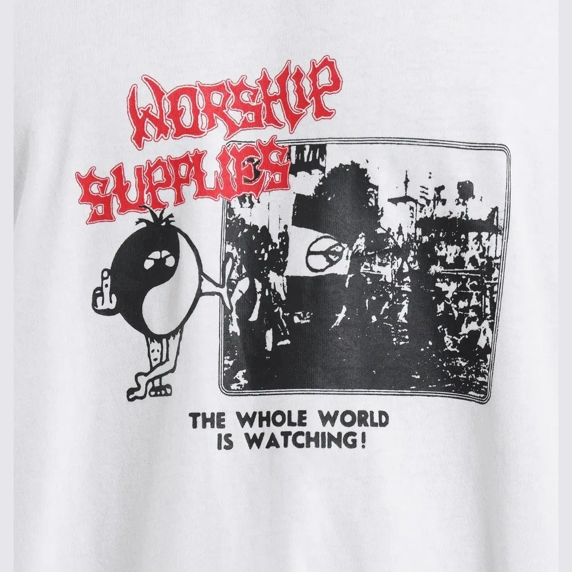 Worship everyones watching tee - white