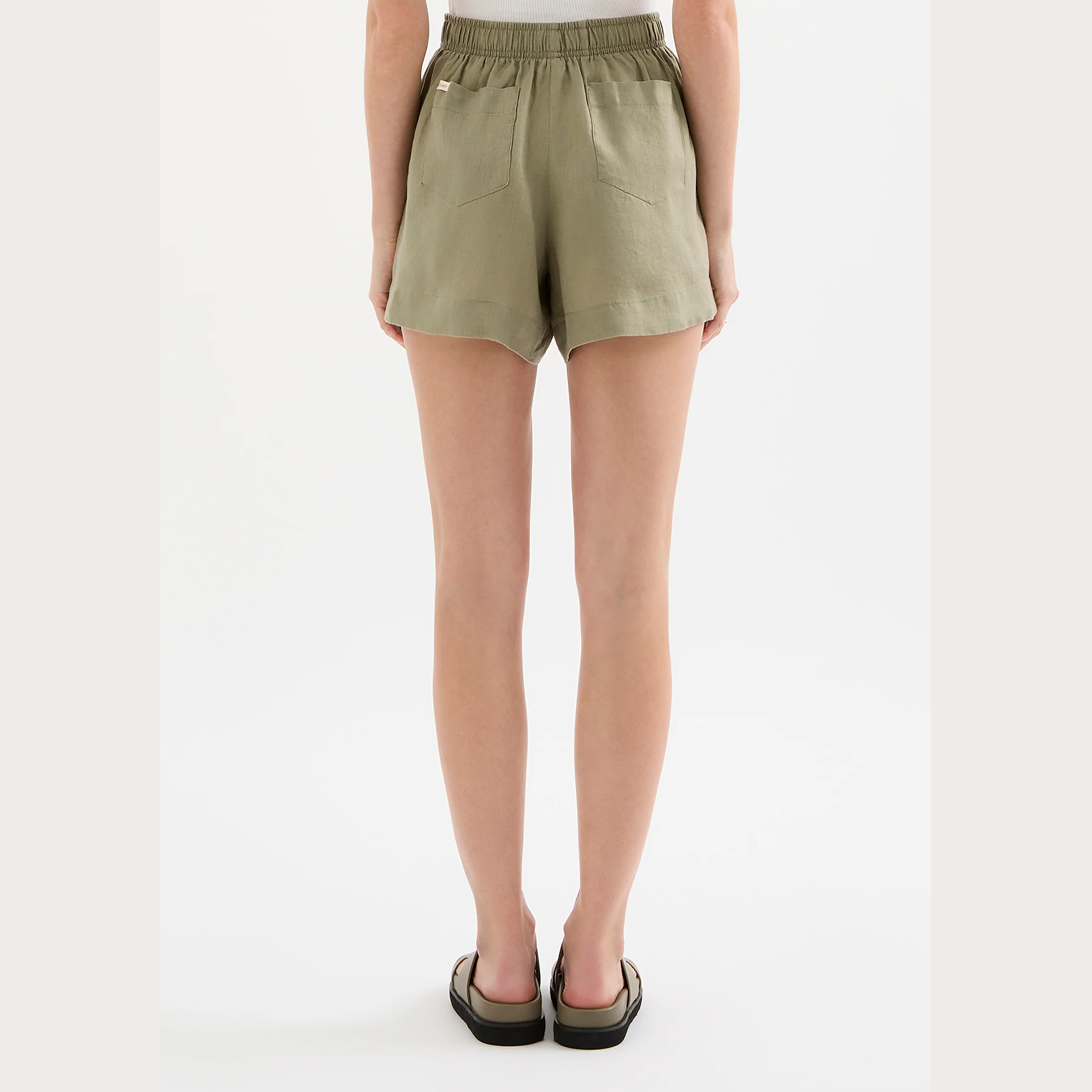 NUDE LUCY Lounge Linen Short - Kalamata