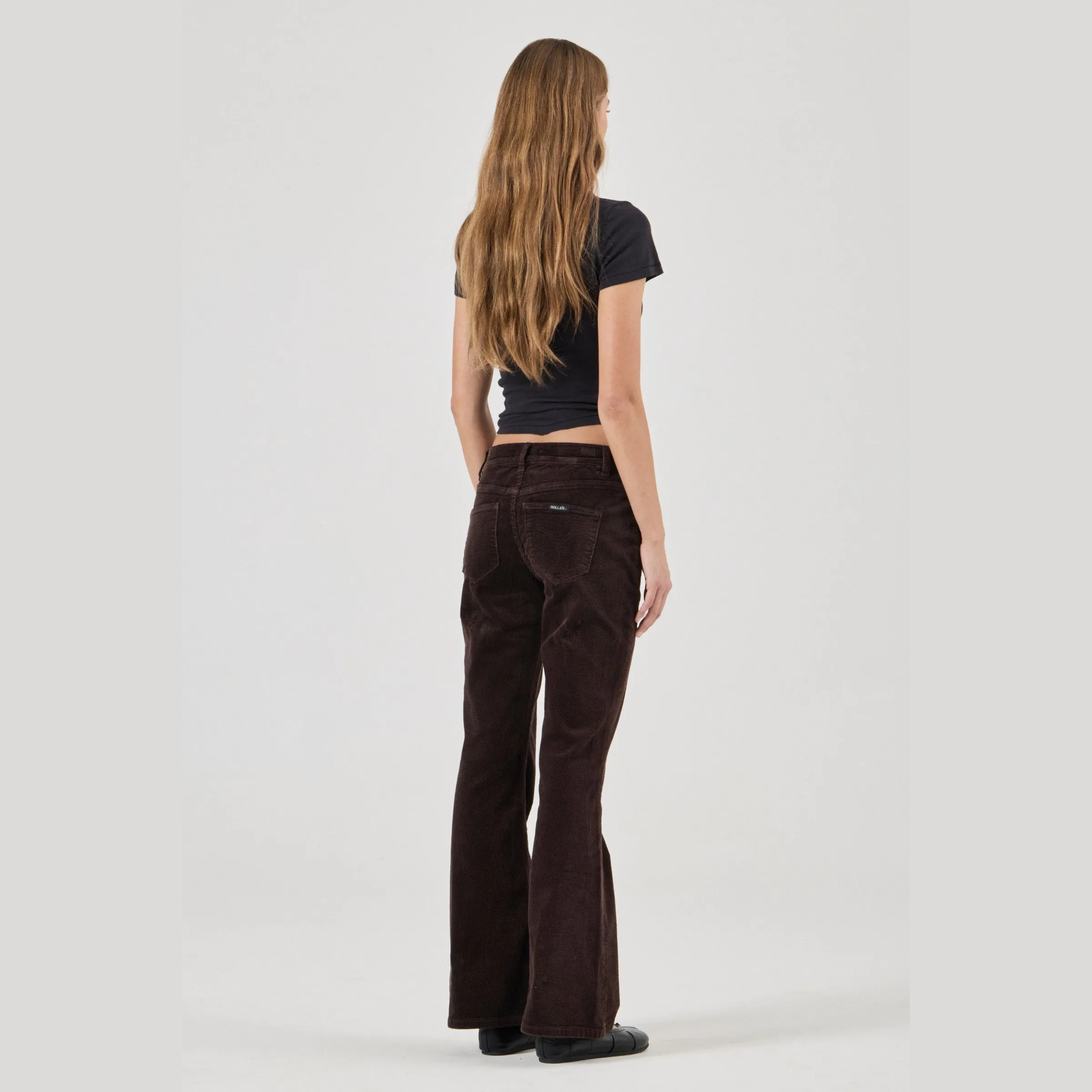ROLLA'S Downtown flare jean - Expresso cord