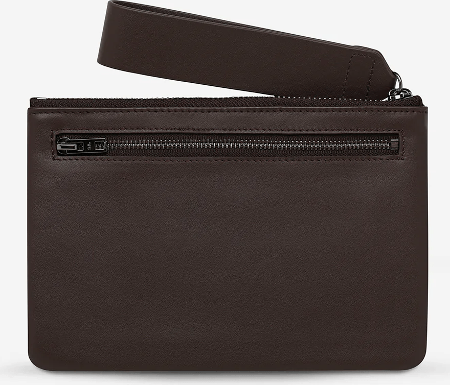 STATUS ANXIETY Take Your Chances Wallet - Cocoa Nappa