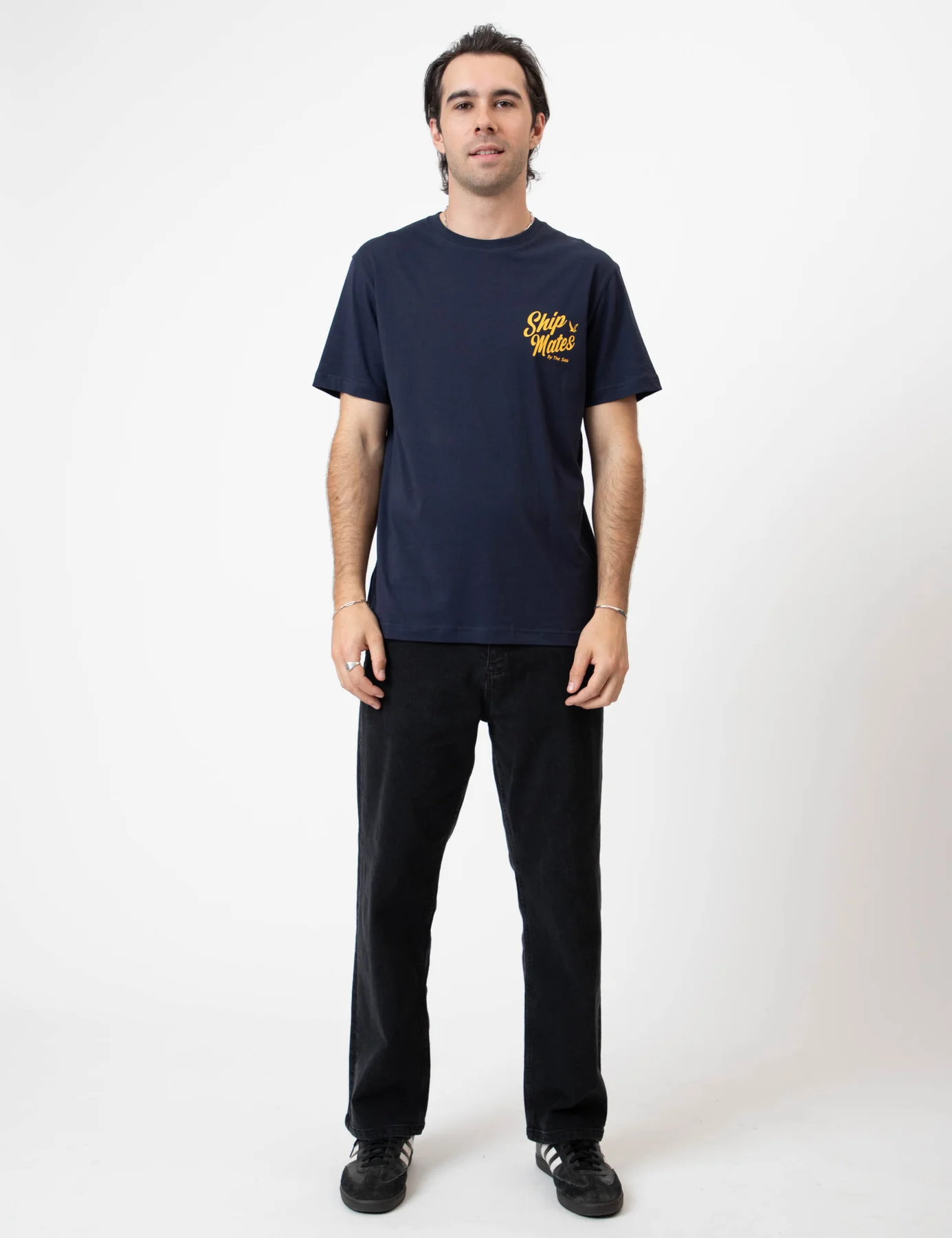 MR SIMPLE Ship mates reginald ss tee - Navy