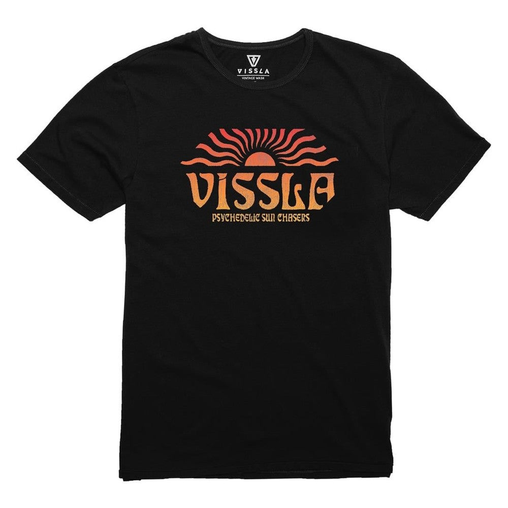 VISSLA Psycho Sun Organic Blend Kids Tee - Black