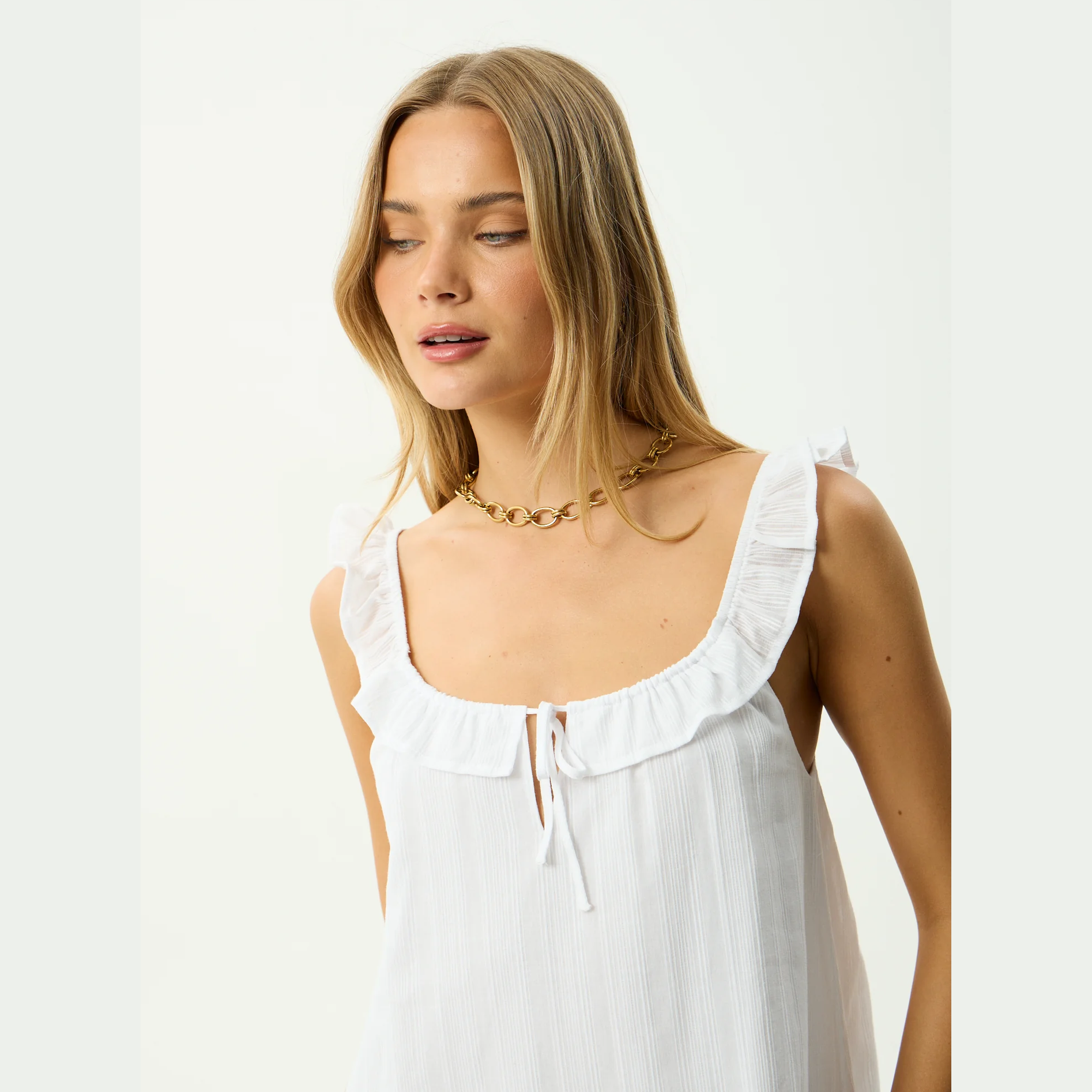 AFENDS Aquarius Mini Dress - White