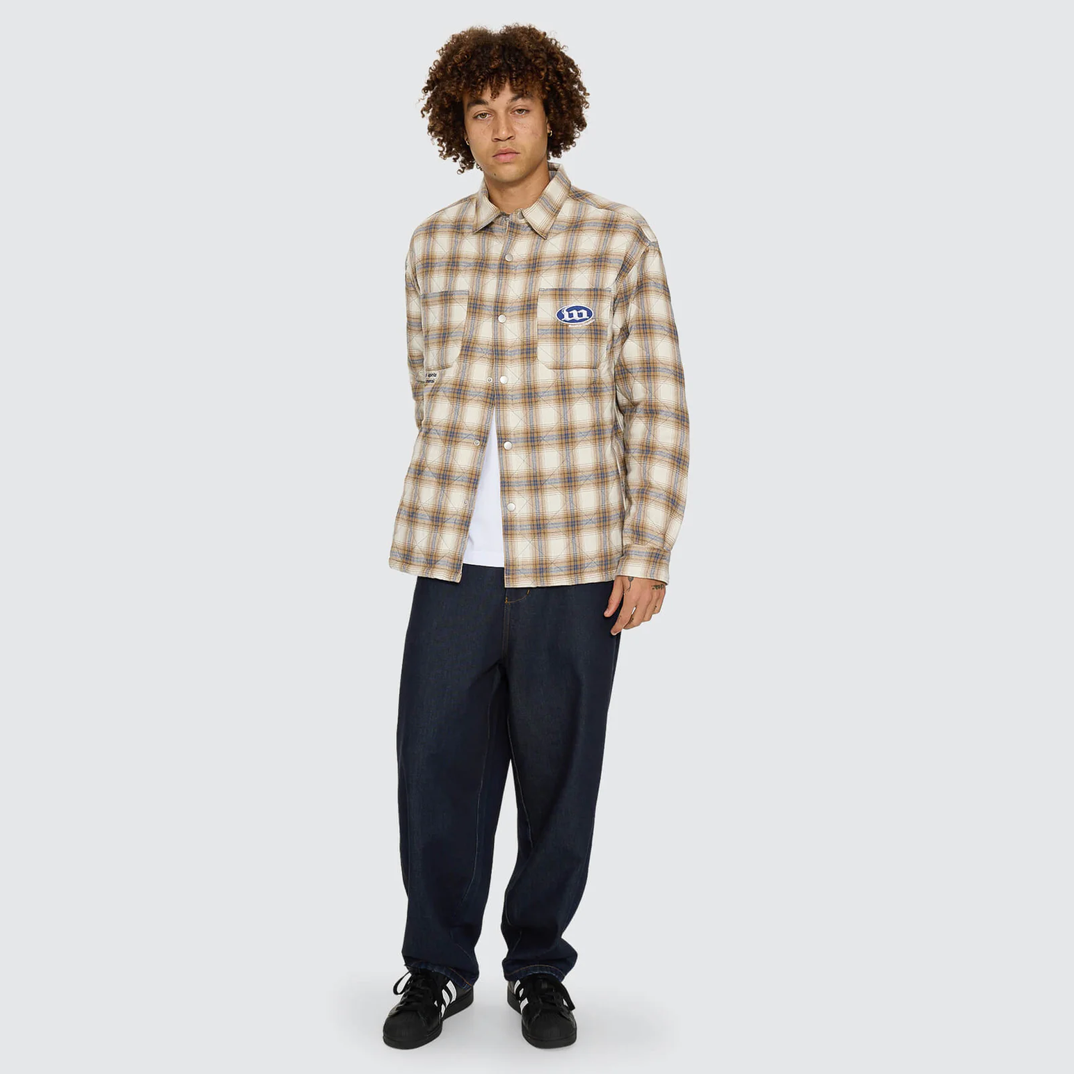 WORSHIP Morality Quilted Shacket - Tan