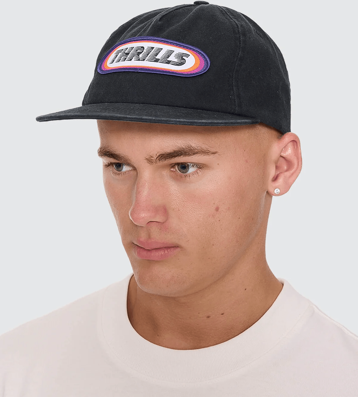 THRILLS Built To Win 5 Panel Cap - Black