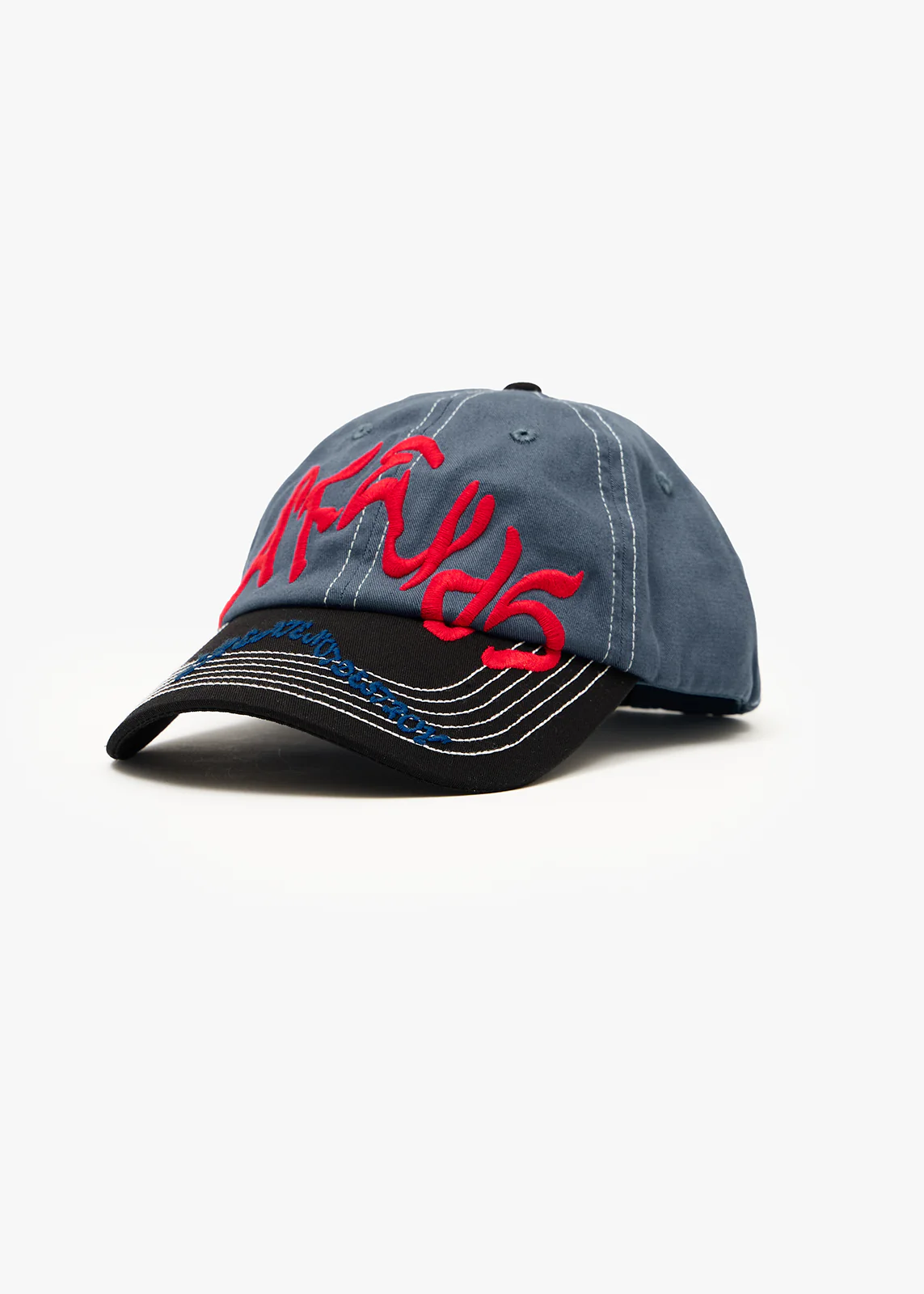 AFENDS Consider six panel cap - Slate blue